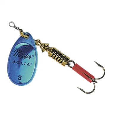 Finale Aktion Mepps Spinner Aglia Platinum (Blau)