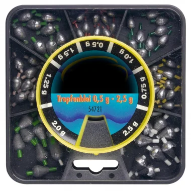 Perca Original Tropfenblei-Sortiment (0,5-2,5 g) Neu