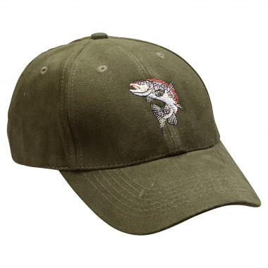 Billig Cap "Bachforelle" Unisex (Oliv)
