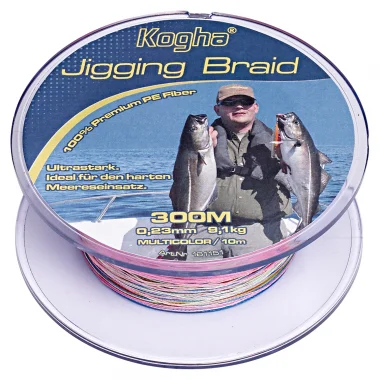 Wochenendangebot Kogha Angelschnur Jigging Braid (multicolor, 300 m)