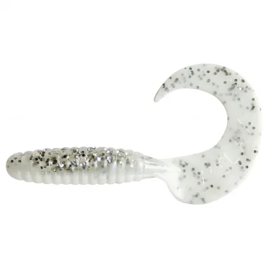 Neu ShadXperts Twister 4" (Reinweiss Klar/Saltn Pepper Glitter)