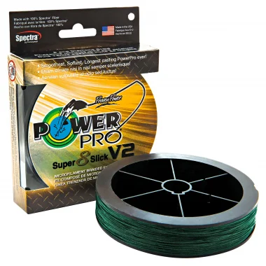 Garantierte Lieferung Power Pro Angelschnur Super 8 Slick V2 (moosgrün, 135 m)