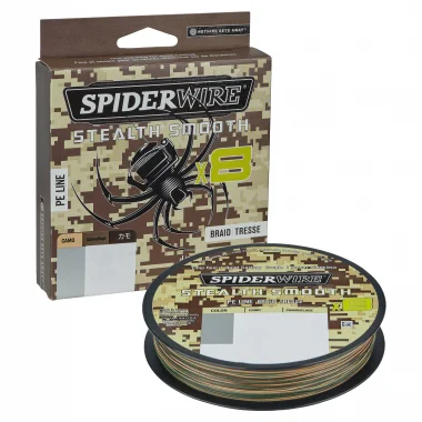 Spiderwire Angelschnur Stealth Smooth 8 (Camo, 150 m) Solange Der Vorrat Reicht