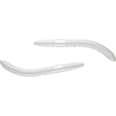 Billig Libra Lures Fatty D´Worm (Silver Pearl)