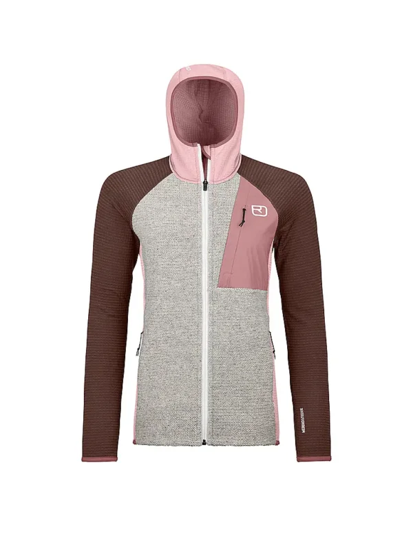 ORTOVOXDamen Fleecejacke Classic Knit Hoodie Knallerangebot
