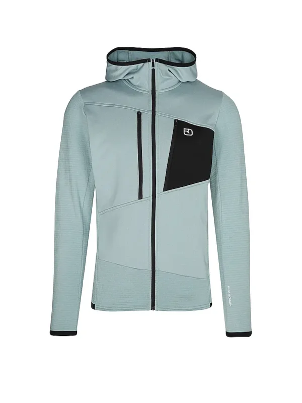 ORTOVOXHerren Fleecejacke Grid Hoodie Nur Für Kurze Zeit