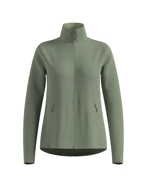 Finale Aktion ODLODamen Laufshirt Zip Grid Fleece