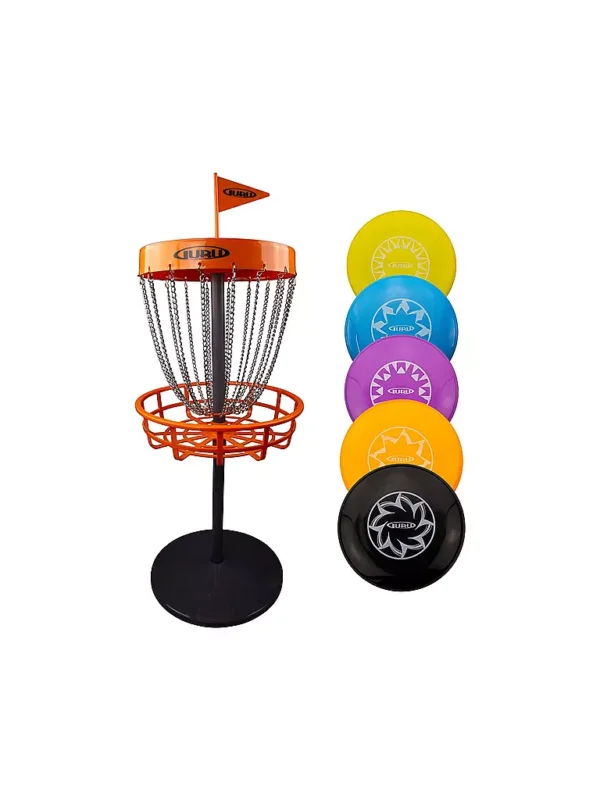 Top-Preis GURUGuru Disc Golf Mini Basket-Set inkl. 5 Scheiben
