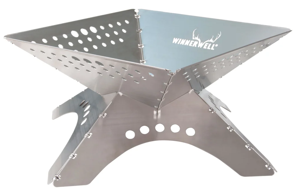 Top-Preis Winnerwell Flat Firepit Gr. XL Feuerstelle Faltbare Feuerschale