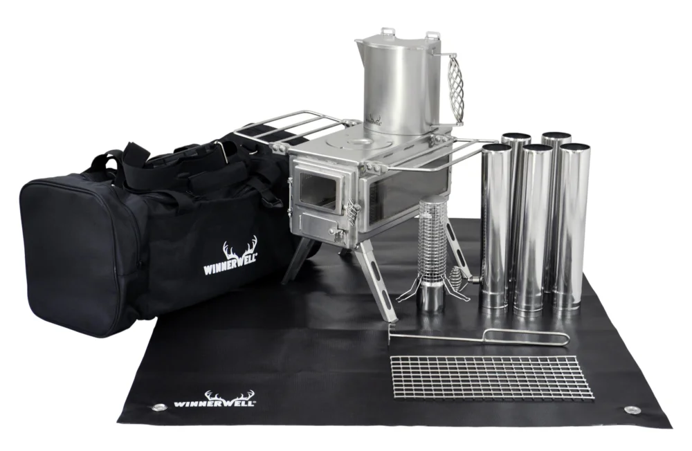 Saisonangebot Winnerwell Nomad View Zeltofen Gr. S Campingofen Outdoorküche Set