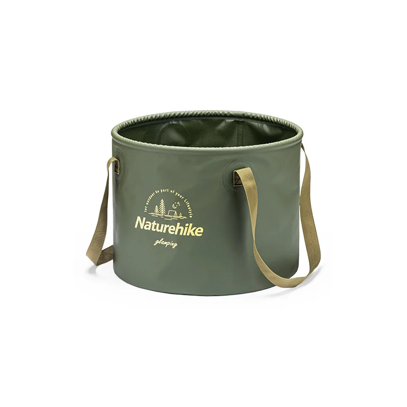 Preisreduziert Naturehike Round Bucket faltbares Waschbecken Wasserbehälter army green