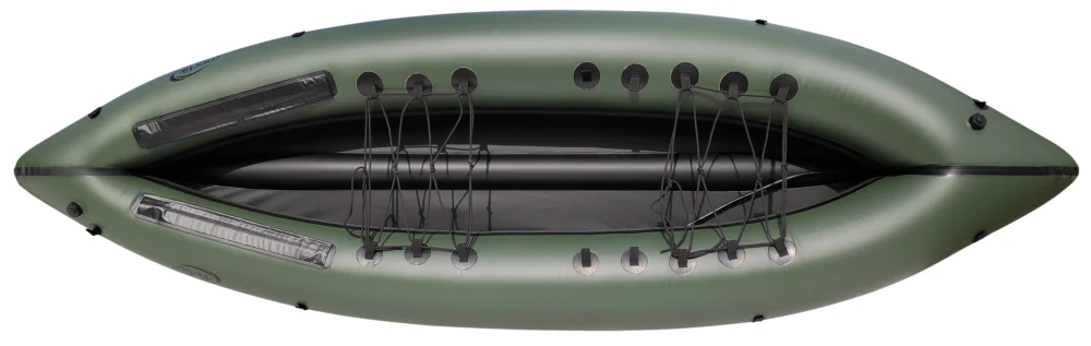 Neuheit Nortik Duo Expedition PackRaft Rafting Boot grün-schwarz