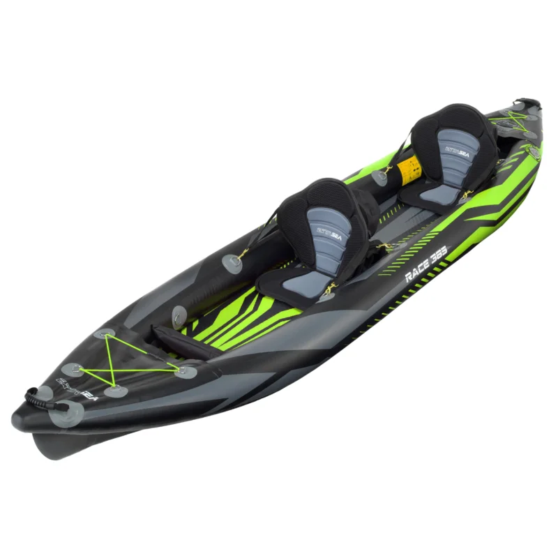 Preis Gesenkt ExtaSea Race 385 2er Kajak aufblasbar Drop-Stitch Schlauchboot Kajak lime
