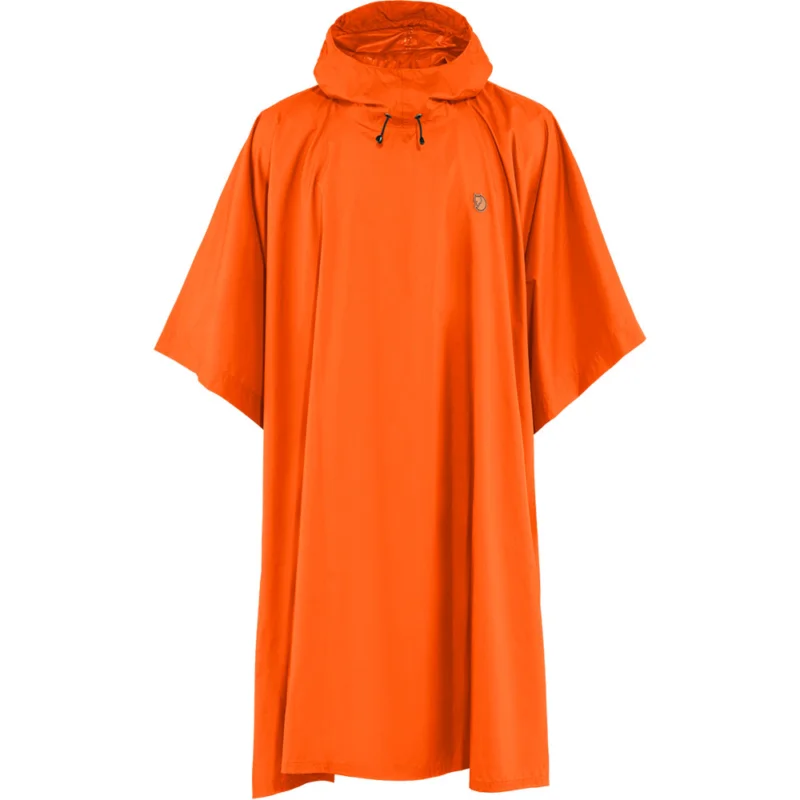 Nur Für Kurze Zeit Fjällräven Poncho Regenponcho safety orange