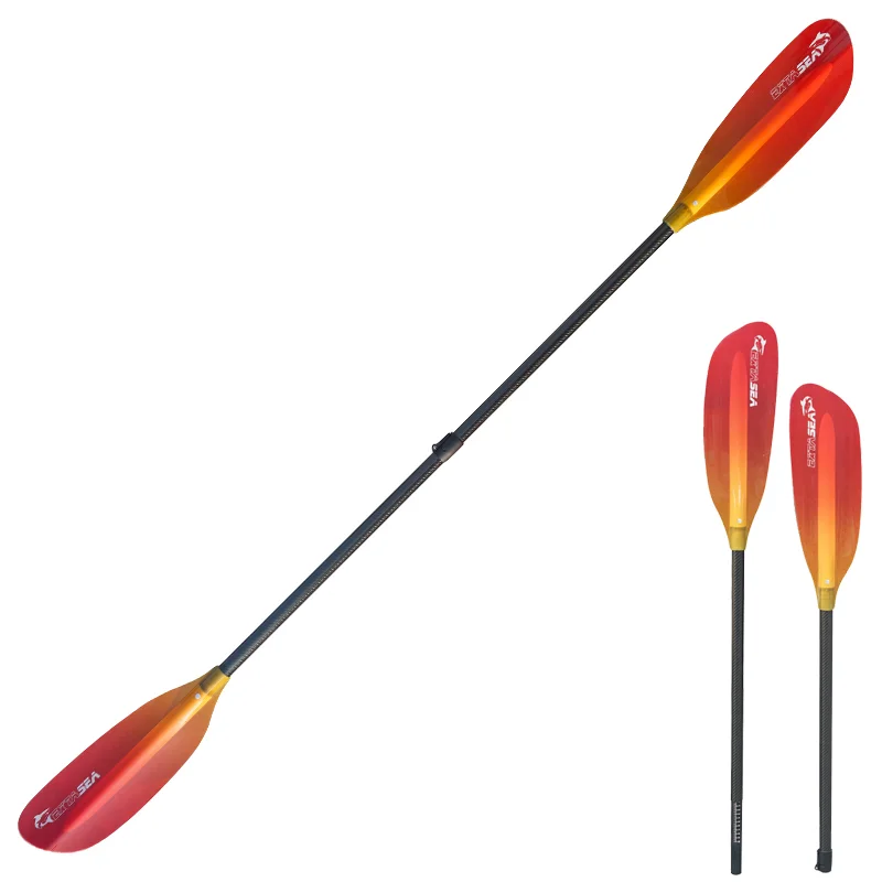 Kracherpreis ExtaSea Pro Tour Carbon Vario Doppelpaddel | 230-240cm | 2-teilig | red-yellow