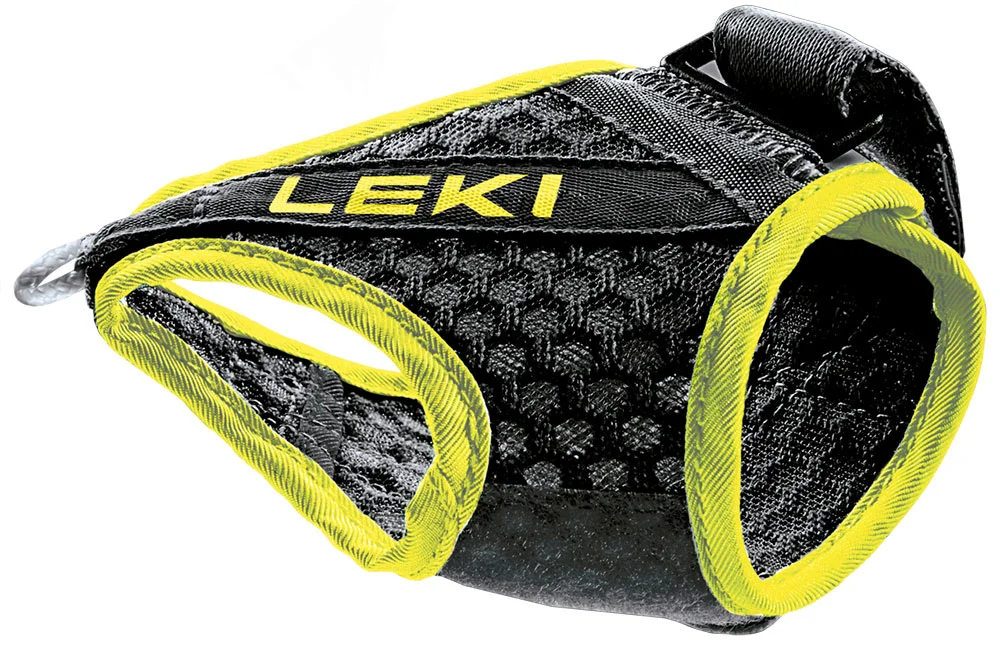 Markenware Leki Shark Frame Strap Mesh Ersatz Schlaufe Handschlaufe schwarz-neongelb