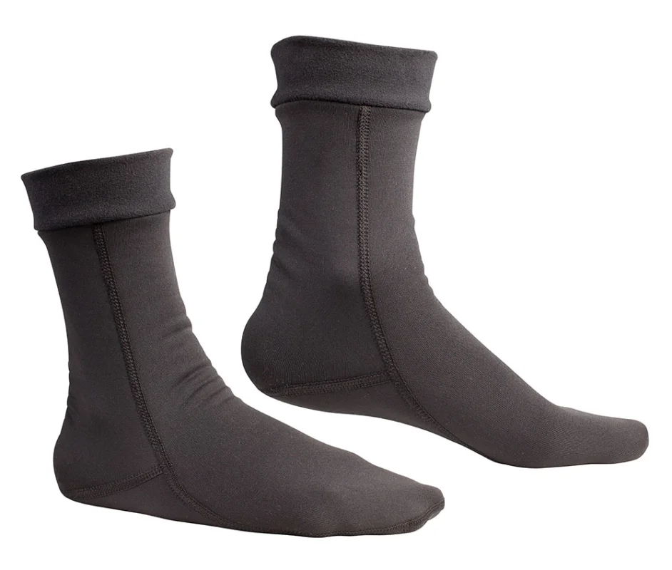 Neuheit Hiko Teddy Fleecesocken Paddelsocken schwarz