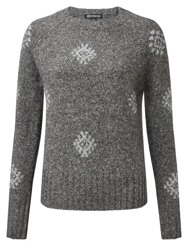 Sherpa Vindo Crew Damen Strickpullover monsoon grey Heißes Angebot