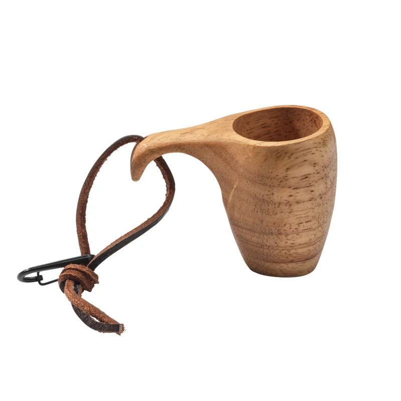 ARTS-Nature Mini Holz Kuksa 2,5cl Schnapsbecher aus Gummibaumholz Neu Im Sortiment