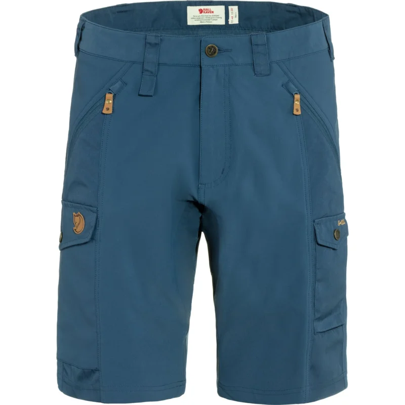 Fjällräven Abisko Shorts Herren kurze Wanderhose indigo blue Markenprodukt