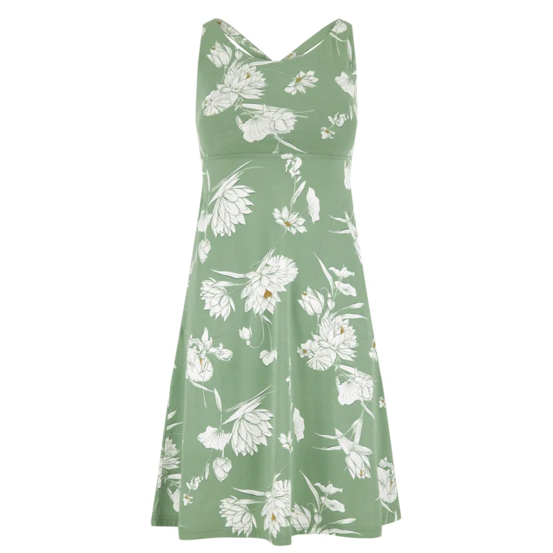 Sherpa Neha Dress Damen Sommerkleid Jersey Kleid thyme lotus Kracherpreis