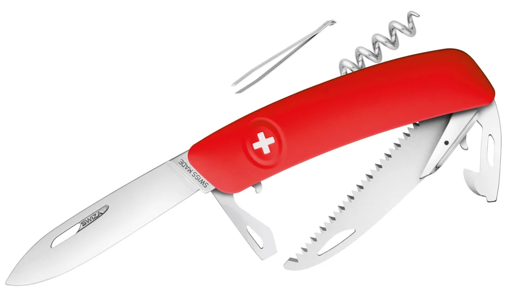 Preiswert Swiza Taschenmesser D05 Outdoormesser rot