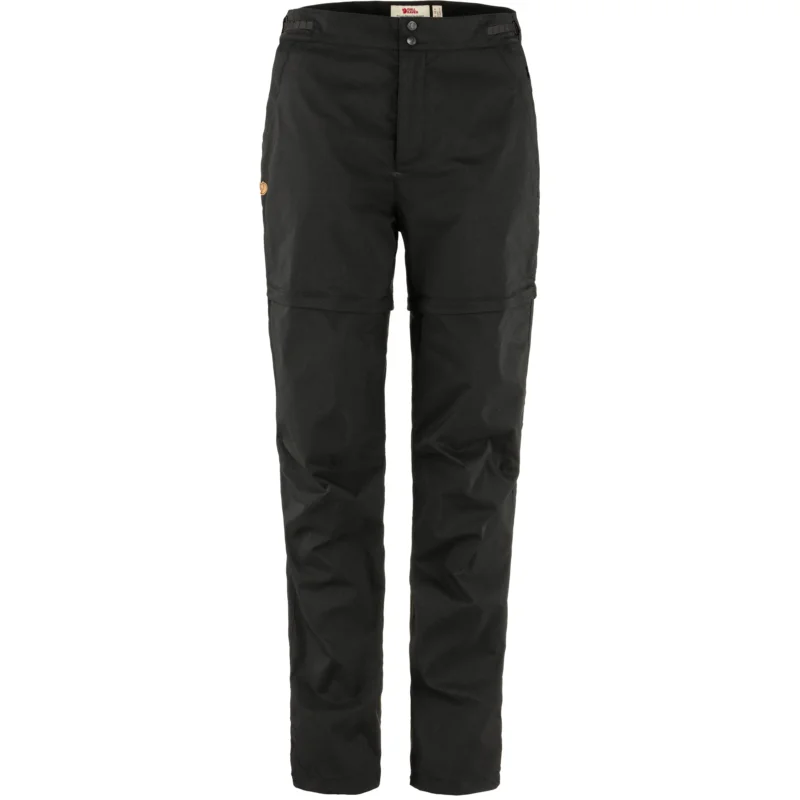 Preisreduziert Fjällräven Abisko Hike Zip-Off Trousers Regular Damen Wanderhose black