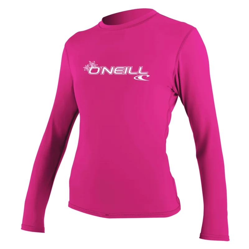 ONeill Basic Skins Longsleeve Sun Shirt Damen T-Shirt fox pink Wochenendangebot