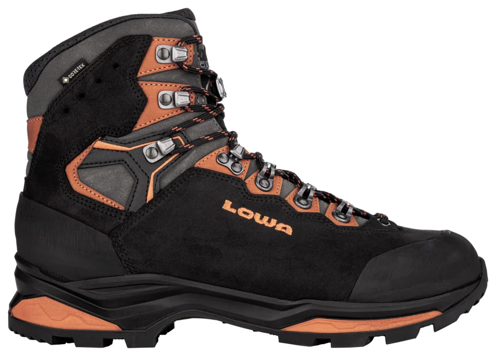 Lowa Camino Evo GTX Herren Trekkingschuhe Bergschuhe schwarz-orange Sichere Zahlung