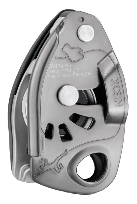 Petzl Neox Sicherungsgerät mit Blockierunterstützung hellgrau Expressversand