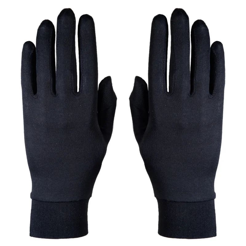 Top-Preis Roeckl Silk Seidenhandschuhe Fingerhandschuhe black