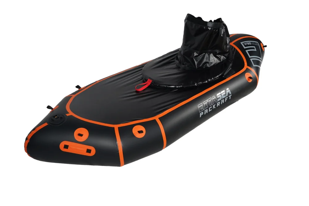 ExtaSea Packraft 255 mit Verdeck ultraleichtes 1er Rucksack Boot Sonderaktion