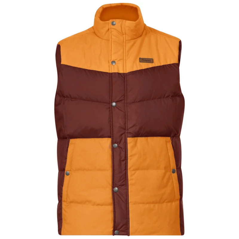Bergans Nordmarka Outdoor Down Vest Herren Daunenweste amarone-golden field Mega-Angebot