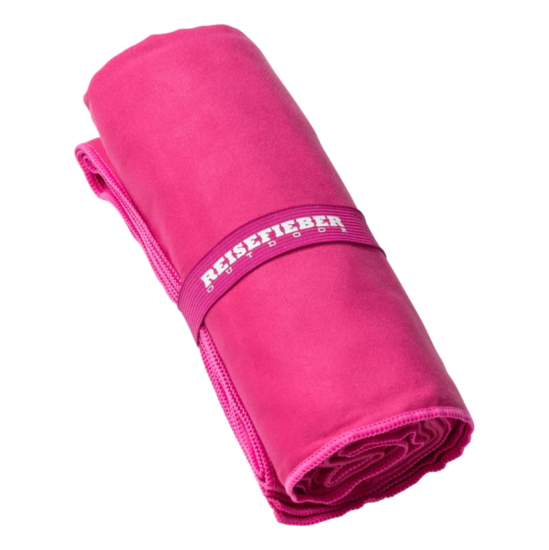 Neu Im Sortiment Reisefieber Mikrofaserhandtuch schnelltrocknendes Reisehandtuch 80x160 pink