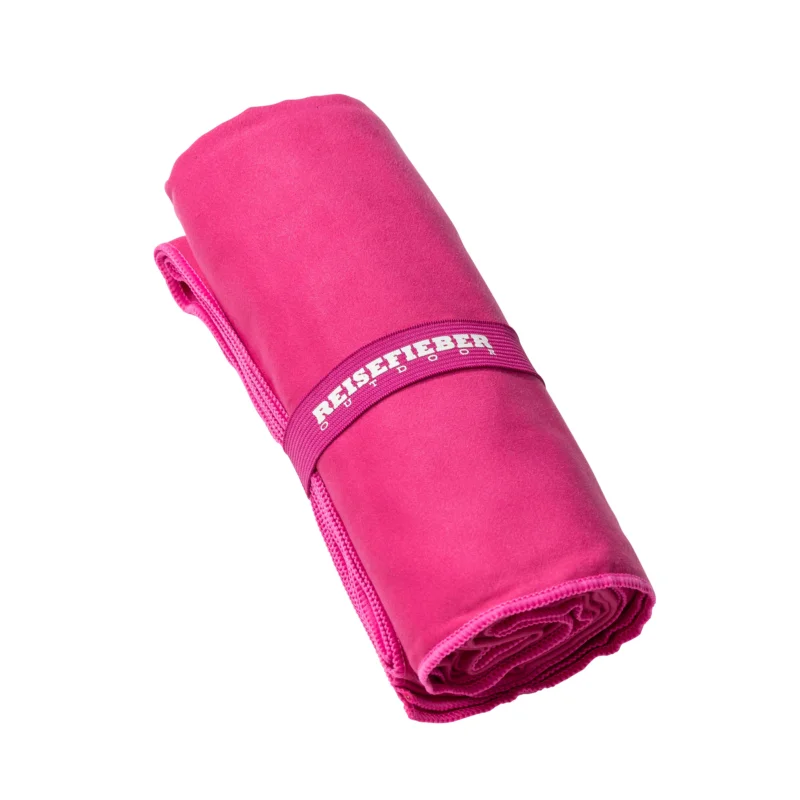 Reisefieber Mikrofaserhandtuch schnelltrocknendes Reisehandtuch 60x120 pink Knallerangebot