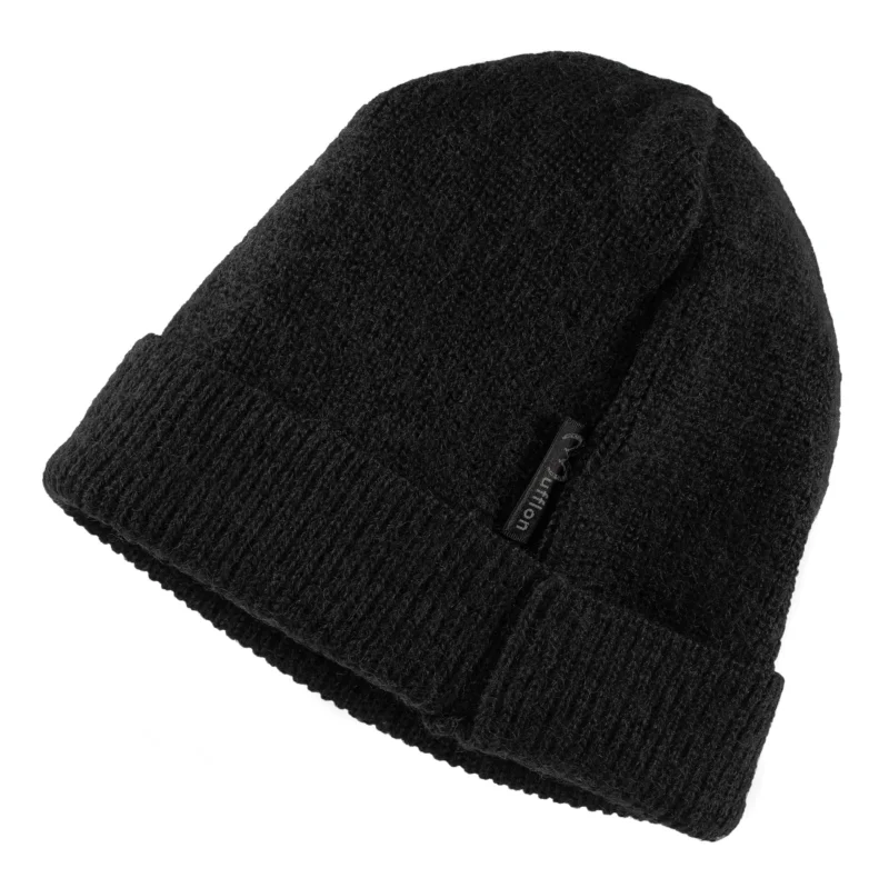 Super-Preis Mufflon Ice Cap Wollmütze Strickmütze Schurwolle black