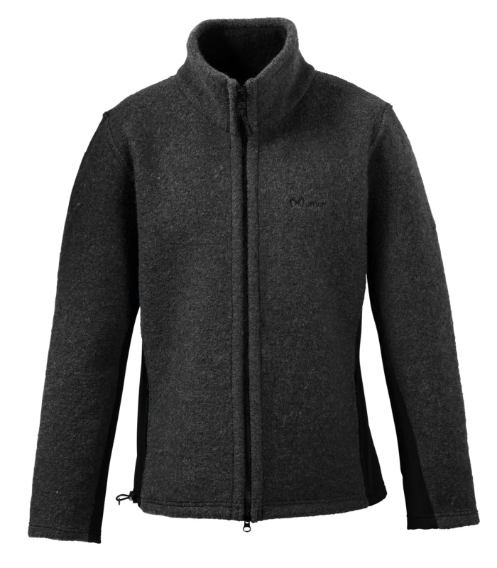 Zertifiziert Mufflon Jump Herren Wolljacke Schurwolle anthrazit