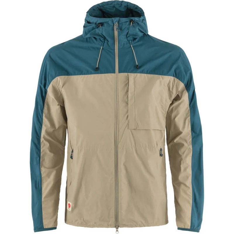 Fjällräven High Coast Wind Jacket Herren Windbreaker fossil-deep sea Schneller Versand