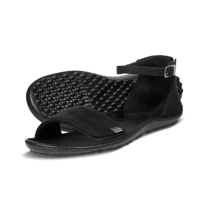 Neuheit Leguano Jara Sandale Barfußschuhe Damen schwarz