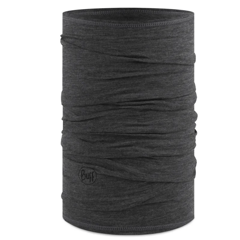 Buff Merino Lightweight Multifunktionstuch Schal Kopftuch solid grey Ausverkauf