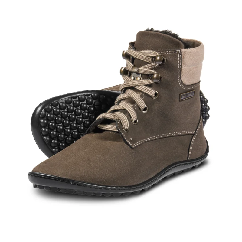 Preisknaller Leguano Icebare Winterschuhe Barfußschuhe für Damen und Herren braun