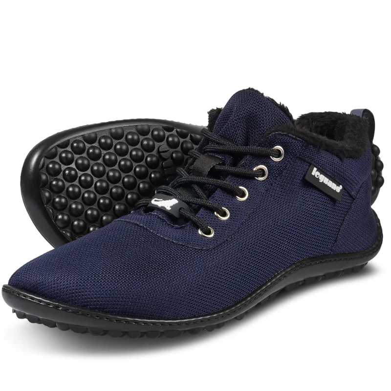 Preisknaller Leguano Galaxo Winterschuhe Barfußschuhe für Damen und Herren blue