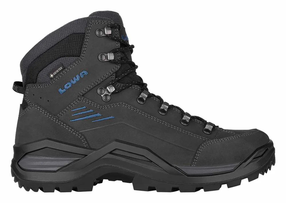 Lowa Renegade Evo GTX Mid Wide Herren Wanderschuhe anthrazit-stahlblau Nur Für Kurze Zeit