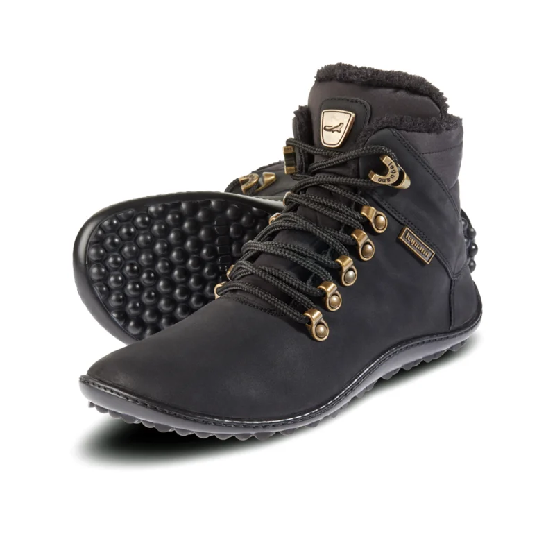 Preiswert Leguano Husky Winterschuhe Barfußschuhe für Damen und Herren schwarz