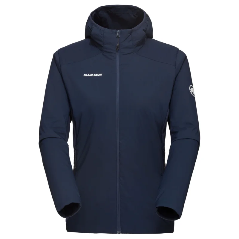 Markenprodukt Mammut Rime Light IN Flex Hooded Jacket Damen Hybridjacke Isolationsjacke marine