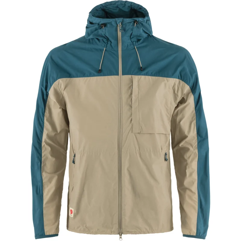 Fjällräven High Coast Wind Jacket Herren Windbreaker Übergangsjacke fossil-deep sea Solange Der Vorrat Reicht