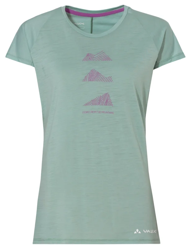 Vaude Tekoa Wool T-Shirt Damen Kurzarmshirt dusty fern Direkt Vom Hersteller