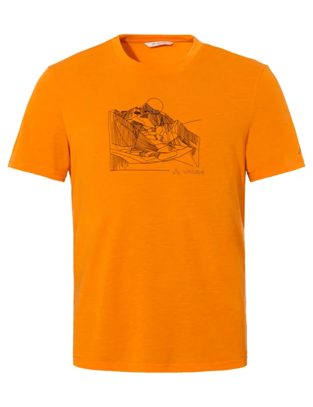 Versand Am Gleichen Tag Vaude Tekoa T-Shirt III Herren Kurzarmshirt kurkuma uni