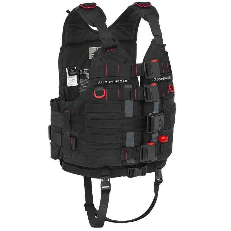 Preisknaller Palm Rescue Hybrid PFD Sicherheitsweste Schwimmweste für Rettungszwecke black