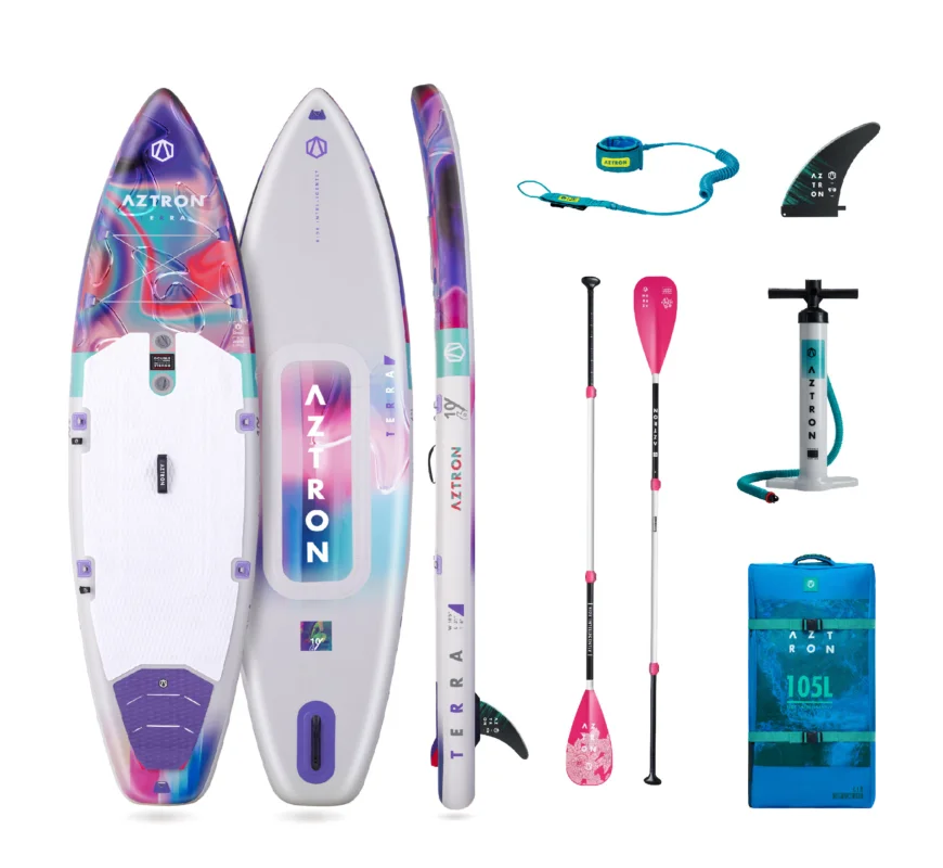 Meistverkauft Aztron Terra 3.0 Touring 10.6 aufblasbares Stand up Paddle Board SUP Set